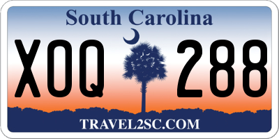 SC license plate XOQ288