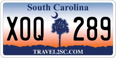 SC license plate XOQ289