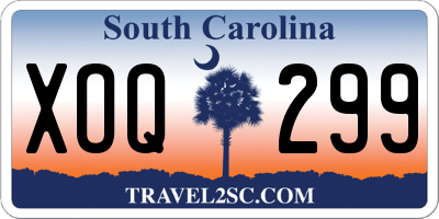 SC license plate XOQ299