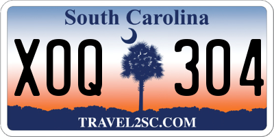 SC license plate XOQ304