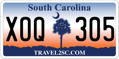 SC license plate XOQ305