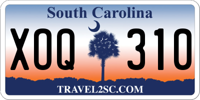 SC license plate XOQ310