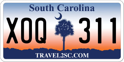 SC license plate XOQ311