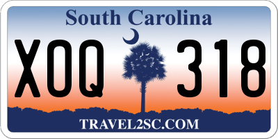 SC license plate XOQ318