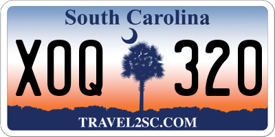 SC license plate XOQ320