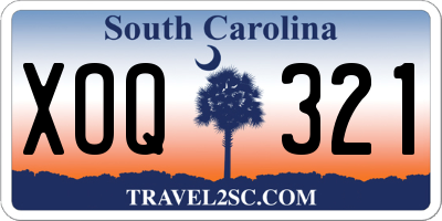 SC license plate XOQ321