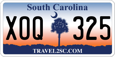 SC license plate XOQ325