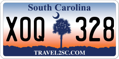 SC license plate XOQ328