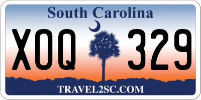 SC license plate XOQ329