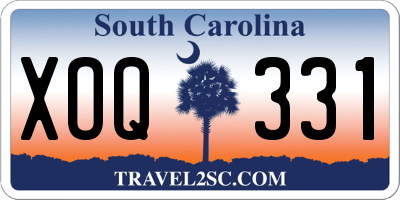 SC license plate XOQ331