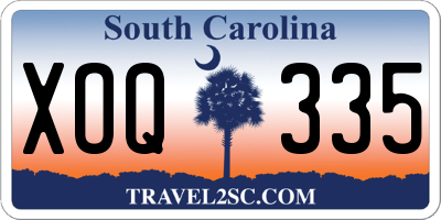 SC license plate XOQ335