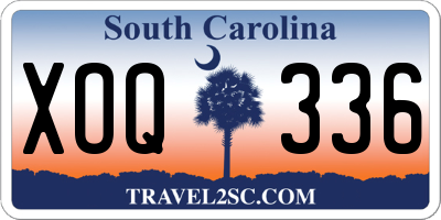 SC license plate XOQ336