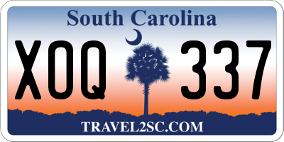 SC license plate XOQ337