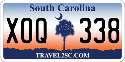 SC license plate XOQ338