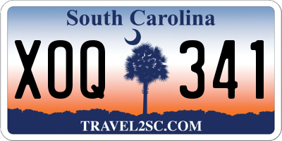 SC license plate XOQ341