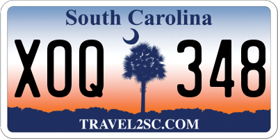 SC license plate XOQ348