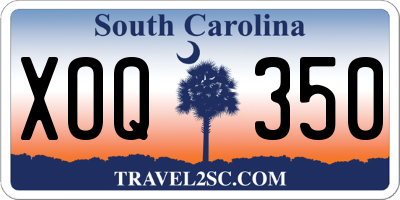SC license plate XOQ350