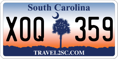 SC license plate XOQ359
