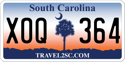 SC license plate XOQ364