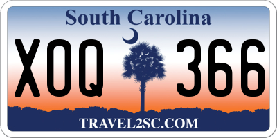 SC license plate XOQ366
