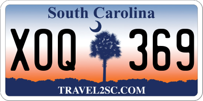 SC license plate XOQ369
