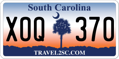 SC license plate XOQ370