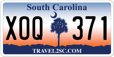 SC license plate XOQ371