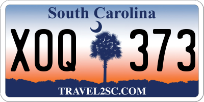 SC license plate XOQ373