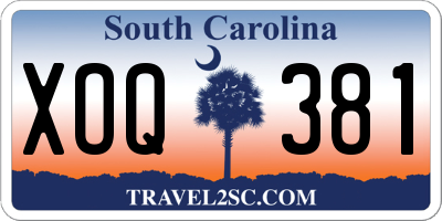 SC license plate XOQ381