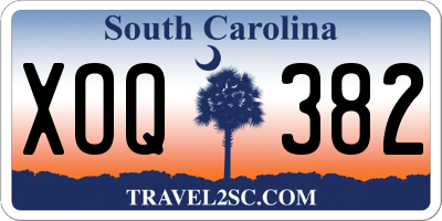 SC license plate XOQ382