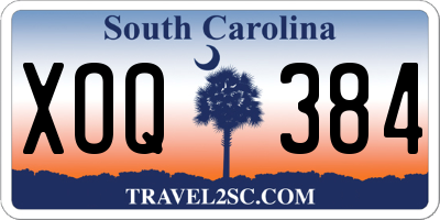 SC license plate XOQ384