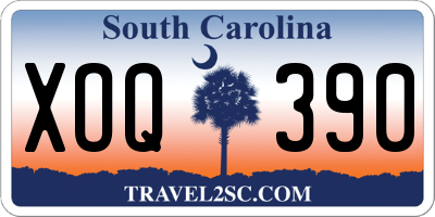 SC license plate XOQ390