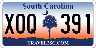 SC license plate XOQ391
