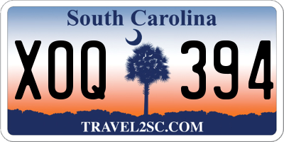 SC license plate XOQ394