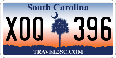 SC license plate XOQ396