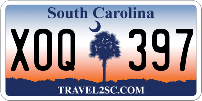 SC license plate XOQ397