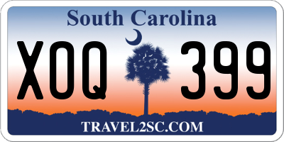 SC license plate XOQ399