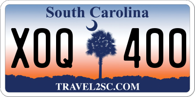 SC license plate XOQ400
