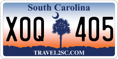 SC license plate XOQ405
