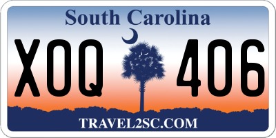 SC license plate XOQ406