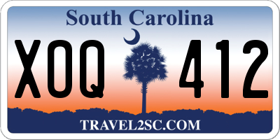 SC license plate XOQ412