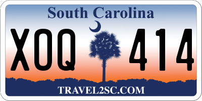 SC license plate XOQ414
