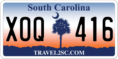 SC license plate XOQ416