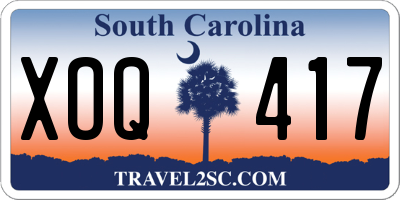 SC license plate XOQ417