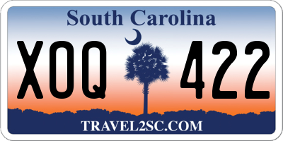 SC license plate XOQ422