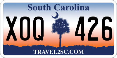 SC license plate XOQ426