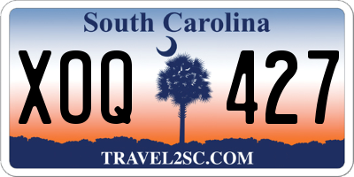SC license plate XOQ427