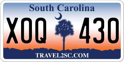 SC license plate XOQ430