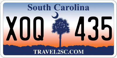 SC license plate XOQ435