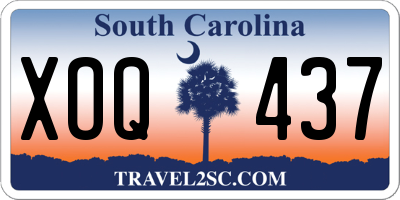SC license plate XOQ437